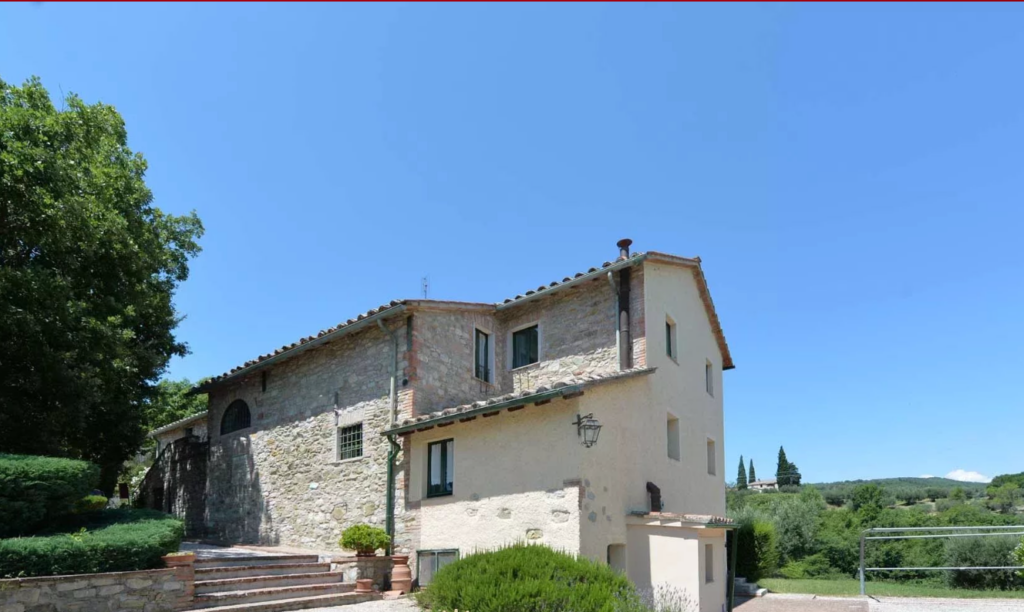Stone farmhouse in the sun